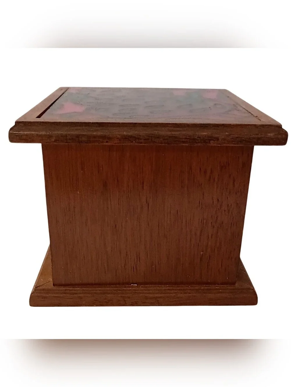 Vintage‎ Strawberry Coaster Set Foiled Art Top Wood Cork Set Of 8 70s Farmhouse